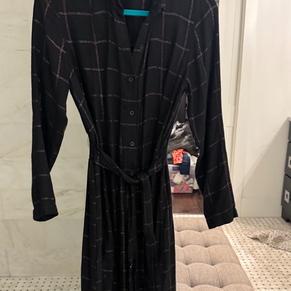 Bella Dahl Maxi Plaid Dress - Picture 1 of 5